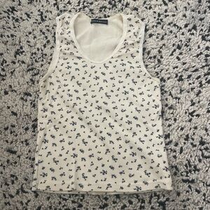 Brandy Melville Floral Tank Top